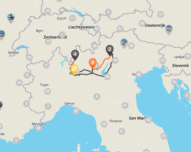 Bild - Fly & Drive Italiaanse meren in Lombardije.