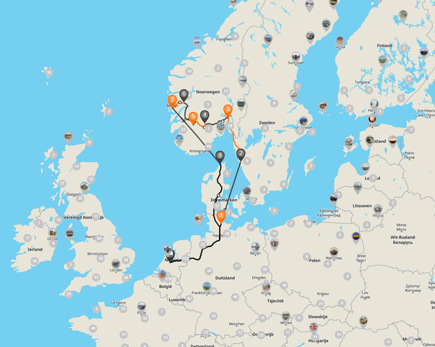 Beeld - Autorondreis Noorwegen 