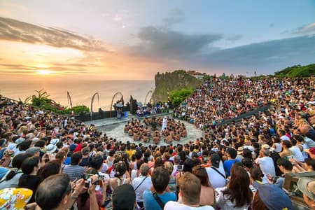 Tour di mezza giornata: Tempio di Uluwatu e Kecak Fire Dance Show