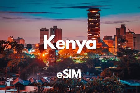 Kenya Data eSIM de 0,5 Go par jour à 20 Go sur 30 jours