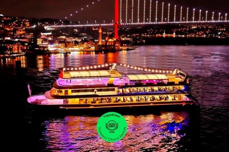 Bosphorus Night Cruise with Dinner, Show and Private Table