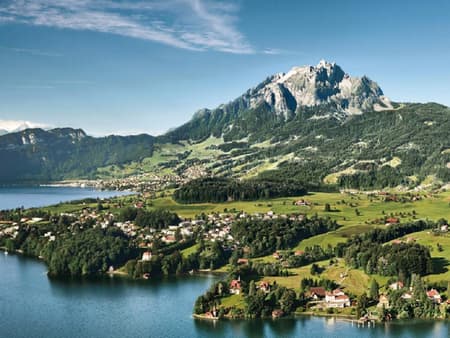 Lucerne et Mont Pilate avec croisière sur le lac, téléphérique et tour en train à crémaillère