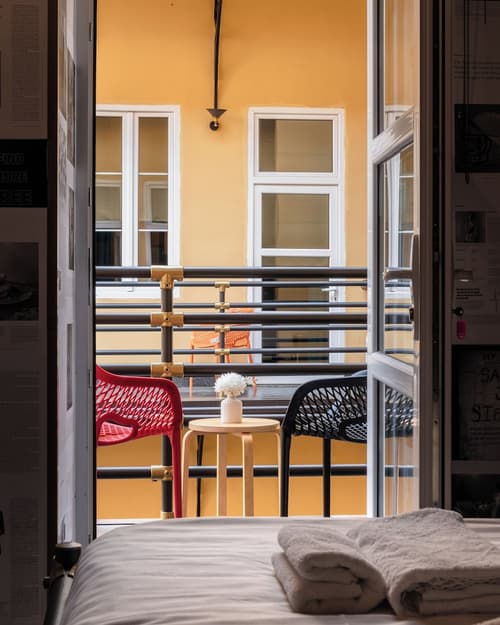 Chillout Hostel Zagreb, Balcony view