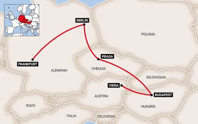 De Viena a Frankfurt
